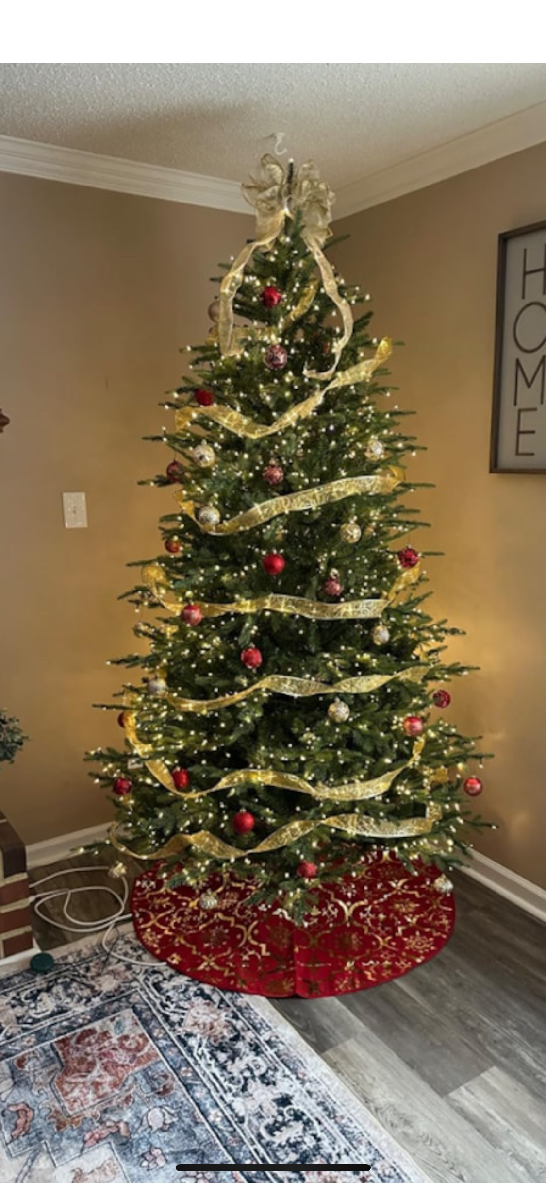 Covor pentru bradul de Craciun, Blana Artificiala 48 Inch