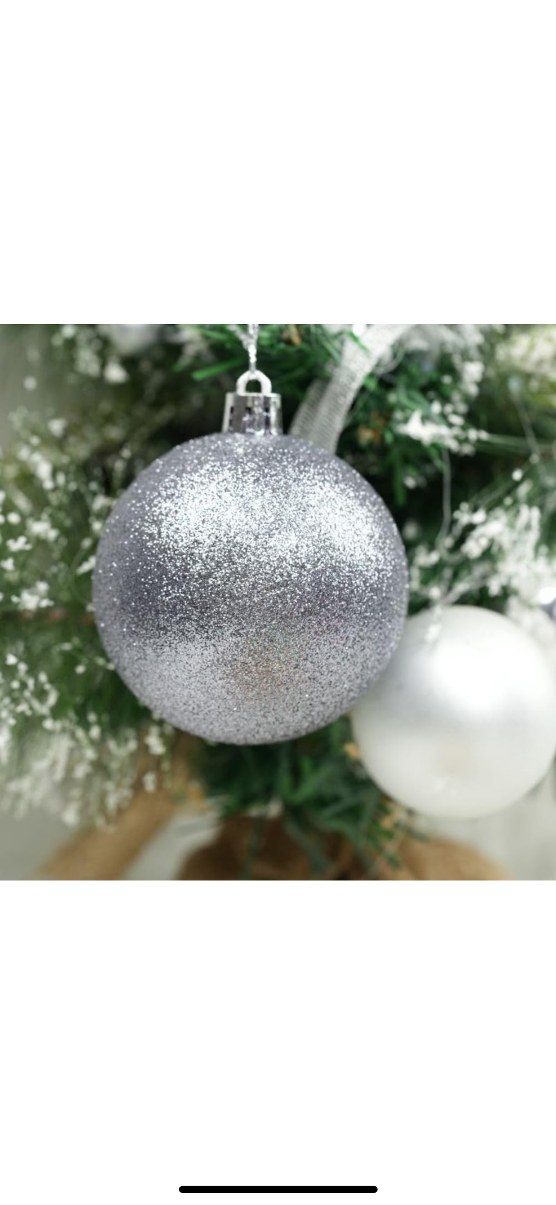 Set 24 globuri argintii