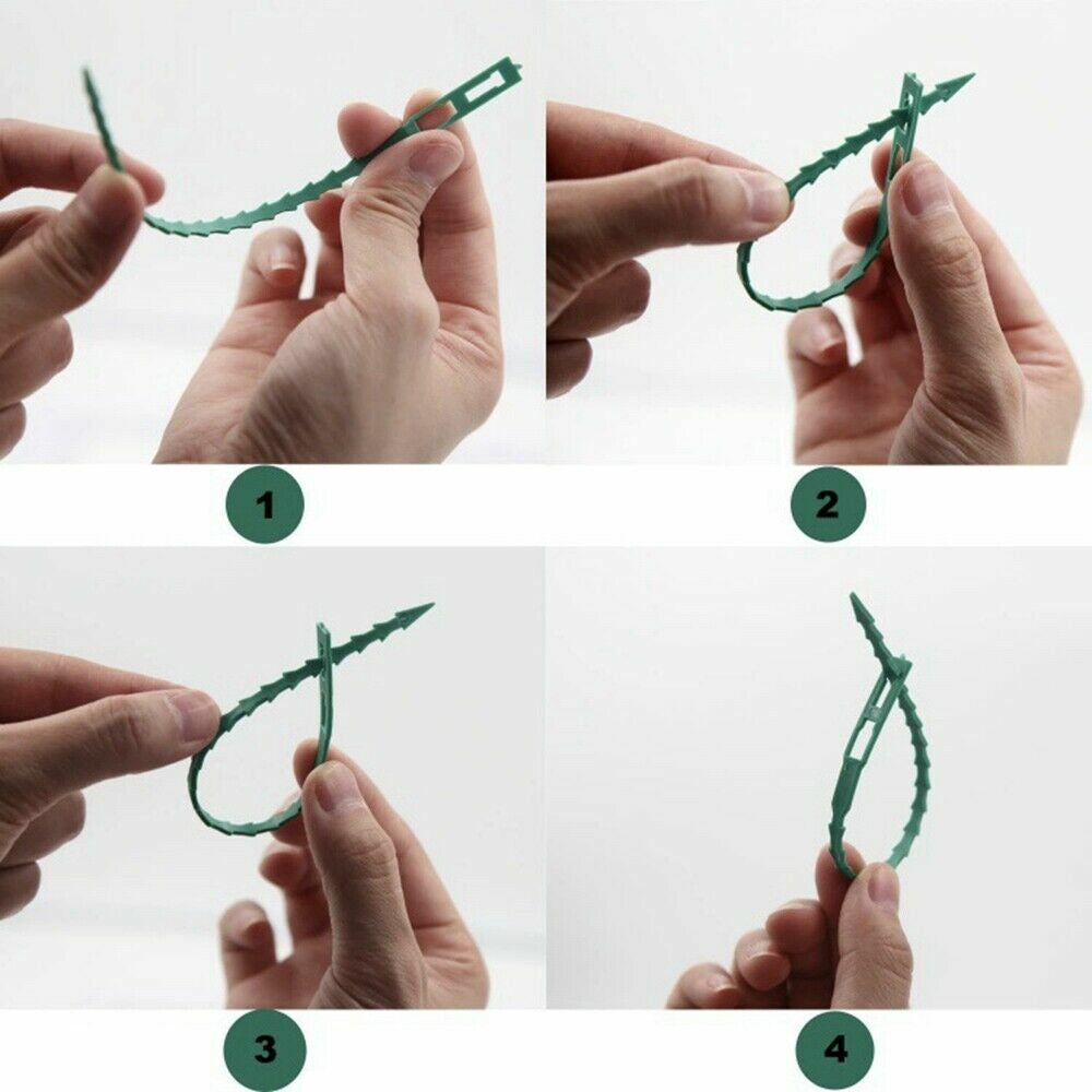 50Pc Garden Plant Ties 17Cm Adjustable Flexible Plant Support