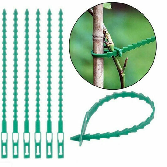 50Pc Garden Plant Ties 17Cm Adjustable Flexible Plant Support