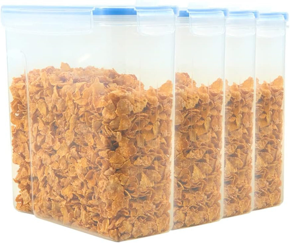 4 X CEREAL CONTAINERS AIRTIGHT SEAL FOOD STORAGE KITCHEN ACCESSORIES DISPENSER