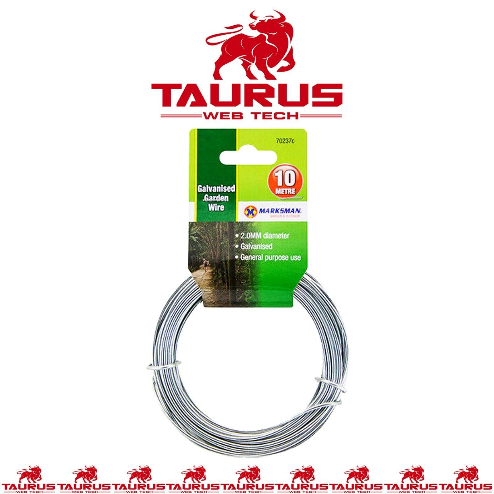 20 X Meter Garden Wire Galvanised Green Plant Tie Thick Thin Metal Line Twist UK