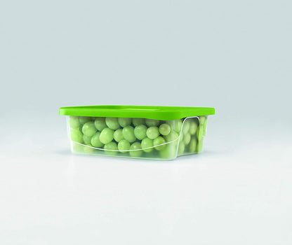 Plastic Food Storage Containers 12PC Set with Coloured Lids Air Tight Plastic