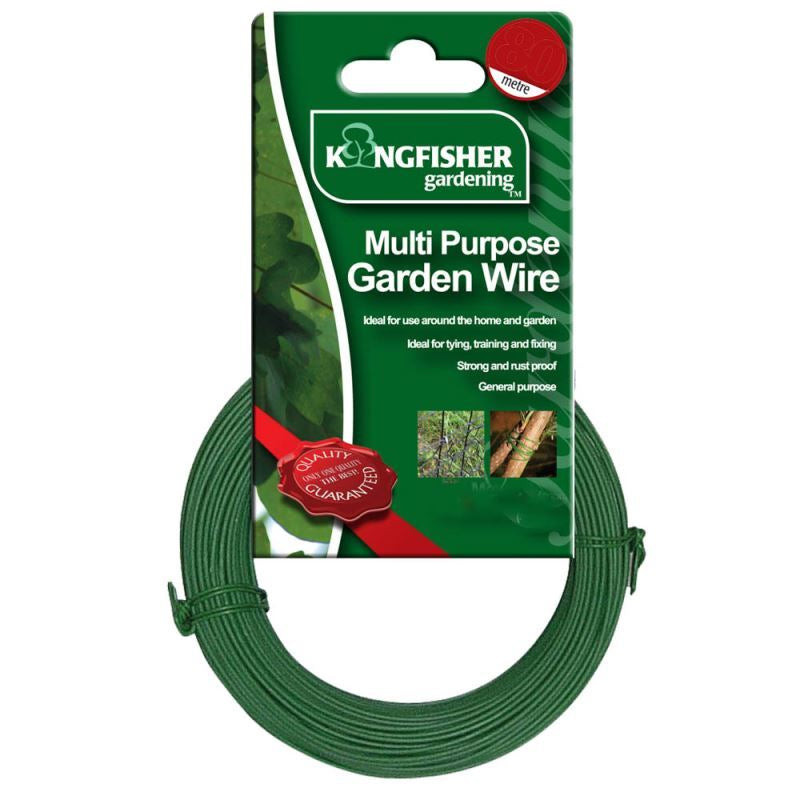 Versatile 20M PVC Coated Garden Wire - Perfect for Plant Tying, Training, and Fencing!
