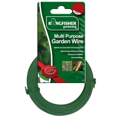 Versatile 20M PVC Coated Garden Wire - Perfect for Plant Tying, Training, and Fencing!