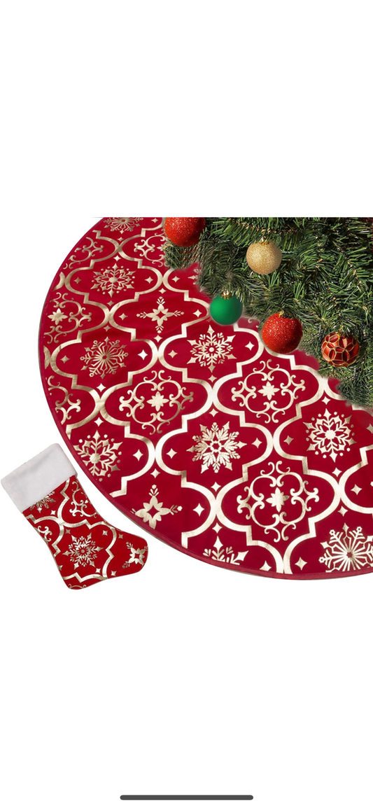 Covor pentru bradul de Craciun, Blana Artificiala 48 Inch