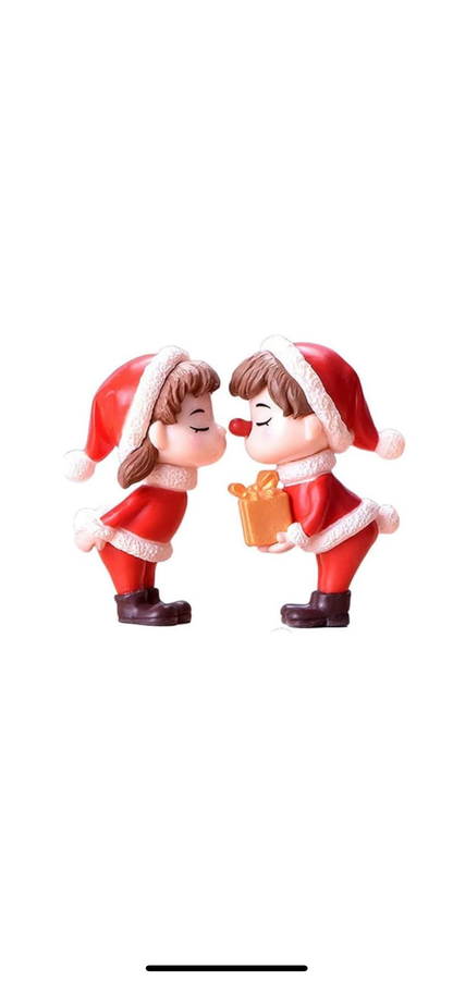 Set 2 figurine Craciun, 3.5*6.2cm, multicolor