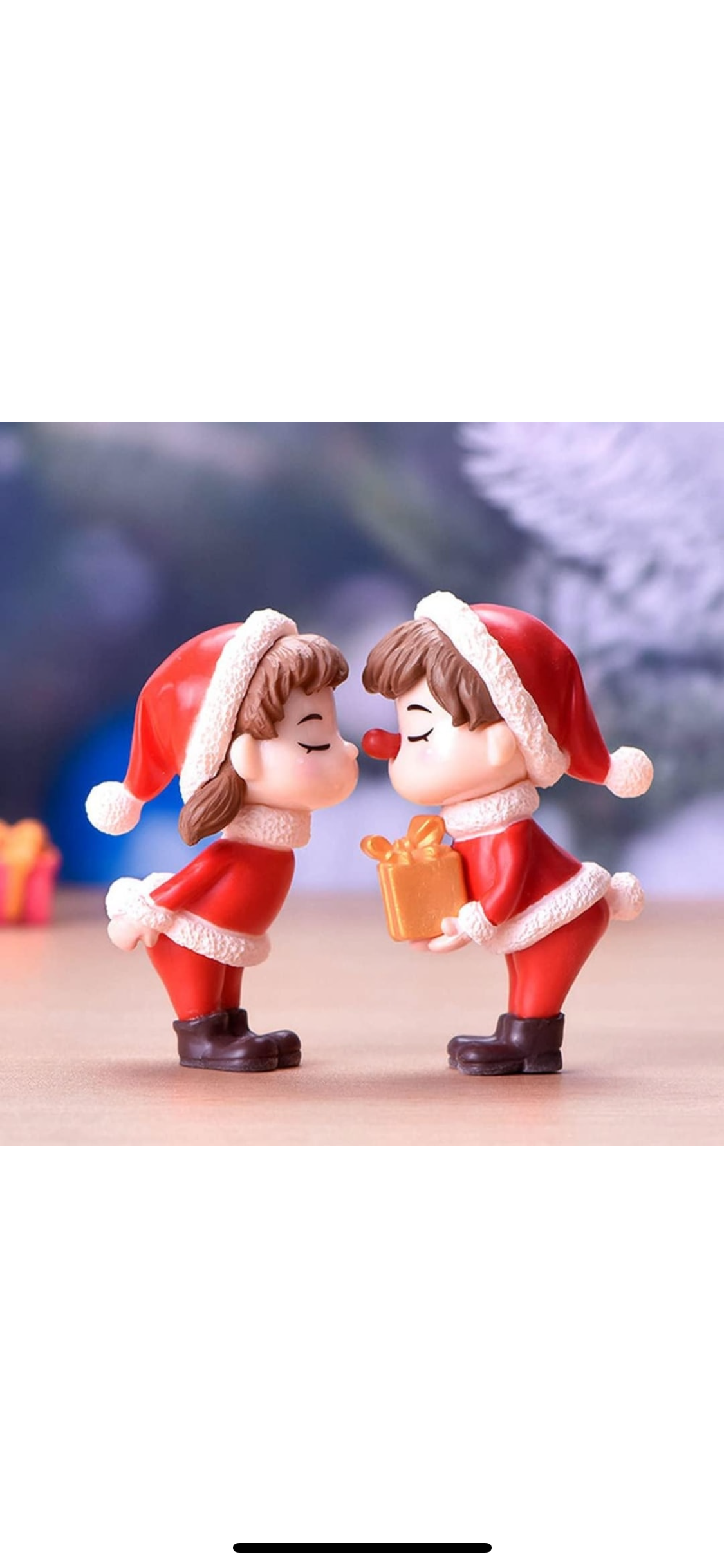 Set 2 figurine Craciun, 3.5*6.2cm, multicolor