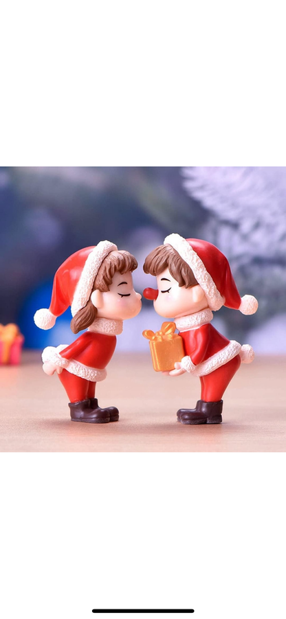 Set 2 figurine Craciun, 3.5*6.2cm, multicolor