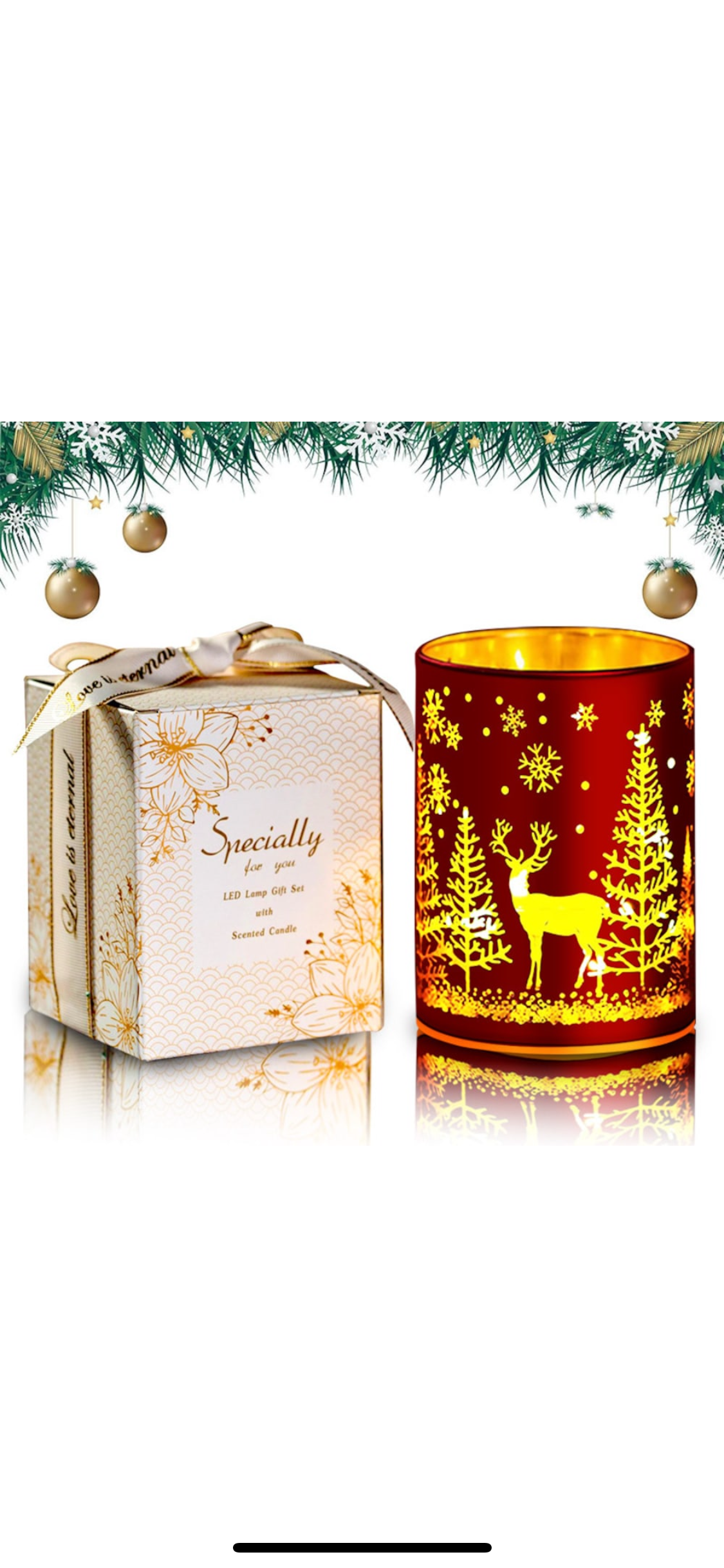 Set de 3 lumanari parfumate LED