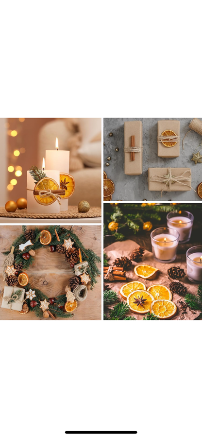 Felii de Portocala Decorative si Parfumate MONDESA®, Naturale, Punga de 250 g pentru Potpourri, Artizanat si Decoratiuni de Craciun, din Portocale Uscate