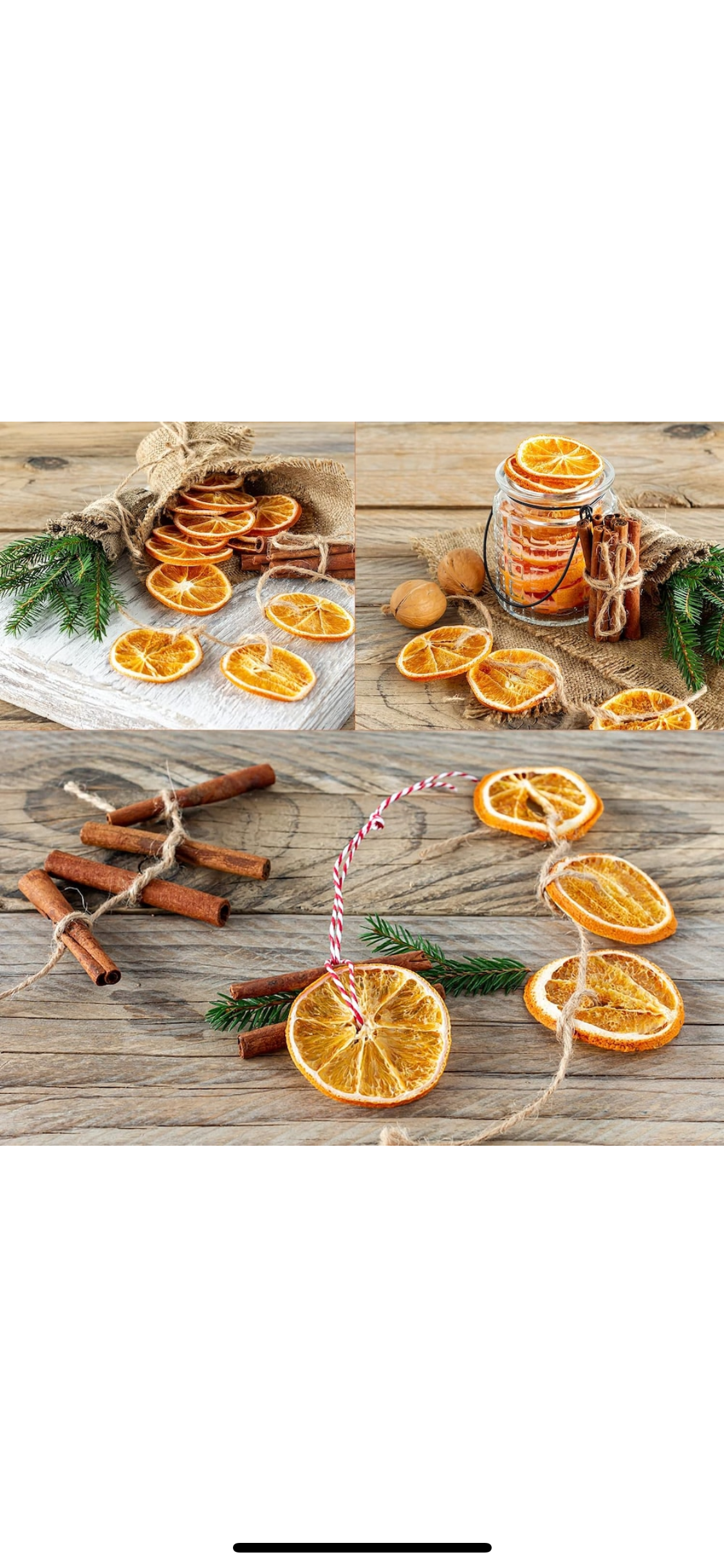 Felii de Portocala Decorative si Parfumate MONDESA®, Naturale, Punga de 250 g pentru Potpourri, Artizanat si Decoratiuni de Craciun, din Portocale Uscate