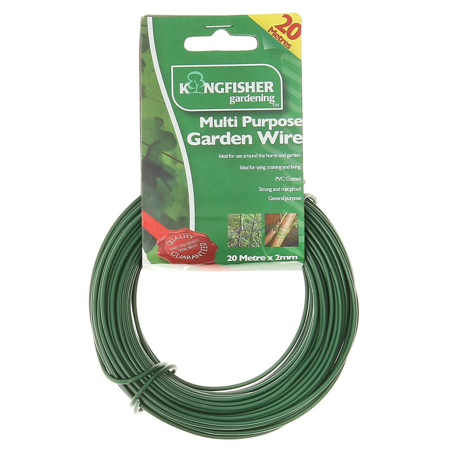 Versatile 20M PVC Coated Garden Wire - Perfect for Plant Tying, Training, and Fencing!