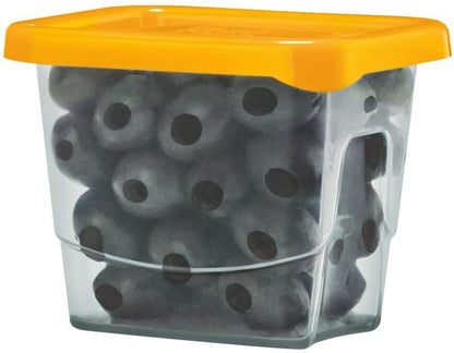 Plastic Food Storage Containers 12PC Set with Coloured Lids Air Tight Plastic