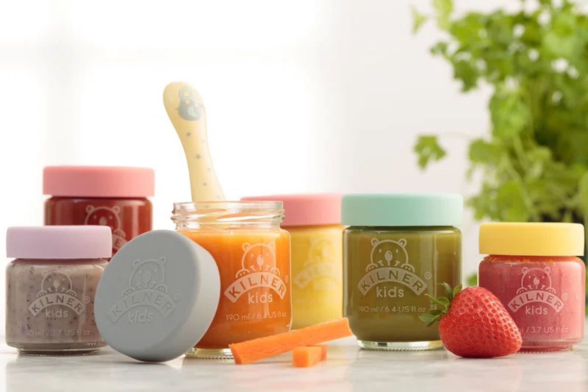 6 Kids Container Food Storage Jars