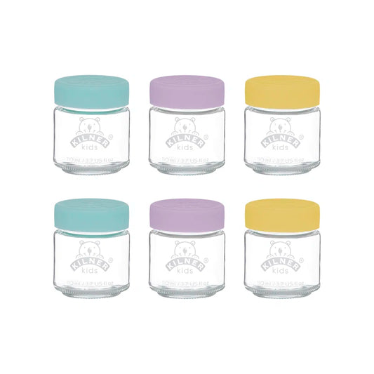 6 Kids Container Food Storage Jars