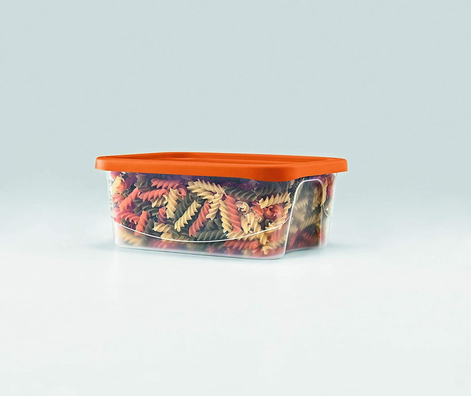 Plastic Food Storage Containers 12PC Set with Coloured Lids Air Tight Plastic