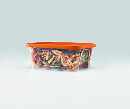 Plastic Food Storage Containers 12PC Set with Coloured Lids Air Tight Plastic